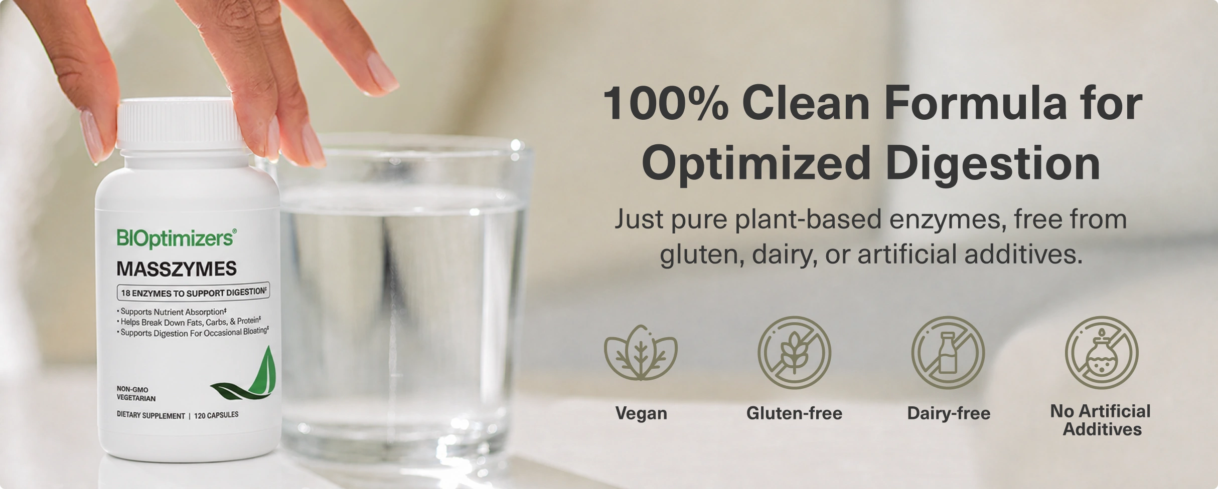 100% clean formula effective digestion