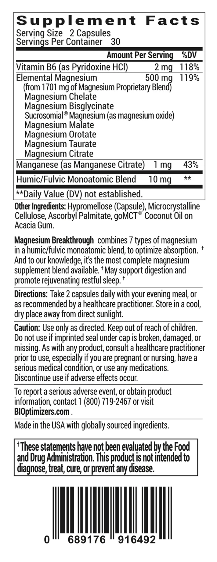 magnesium breakthrough back