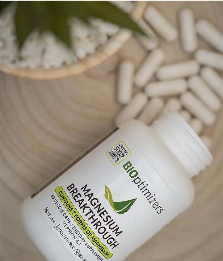 magnesium breakthrough bottle with capsule