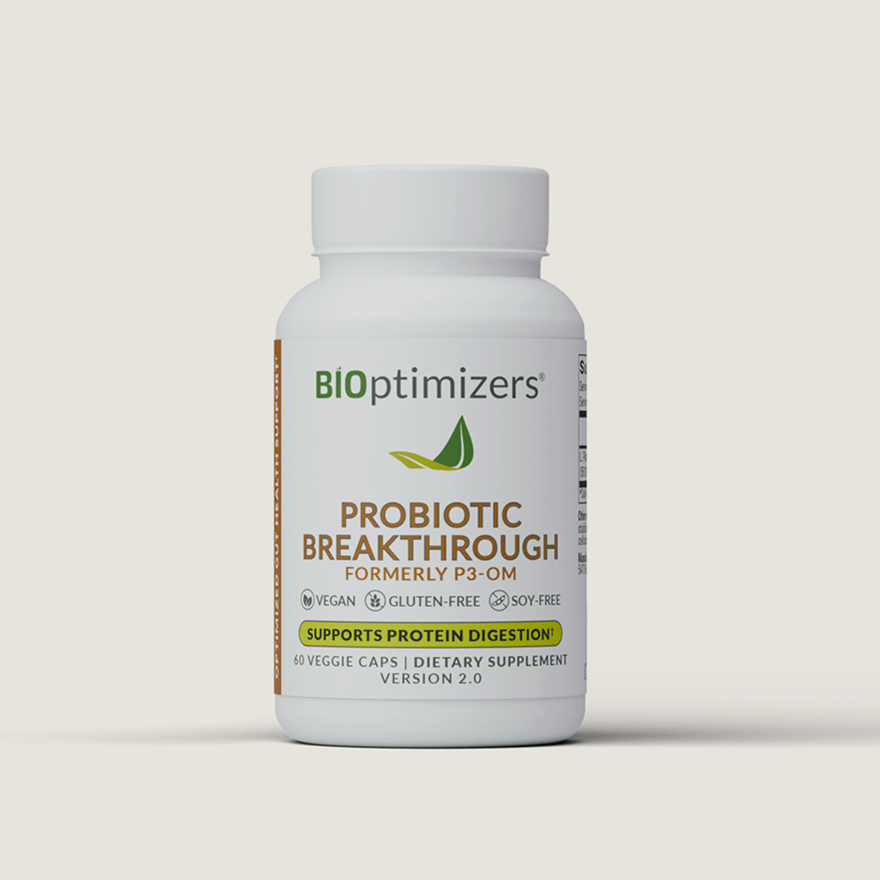 a bottle of probiotic breakthrough capsules