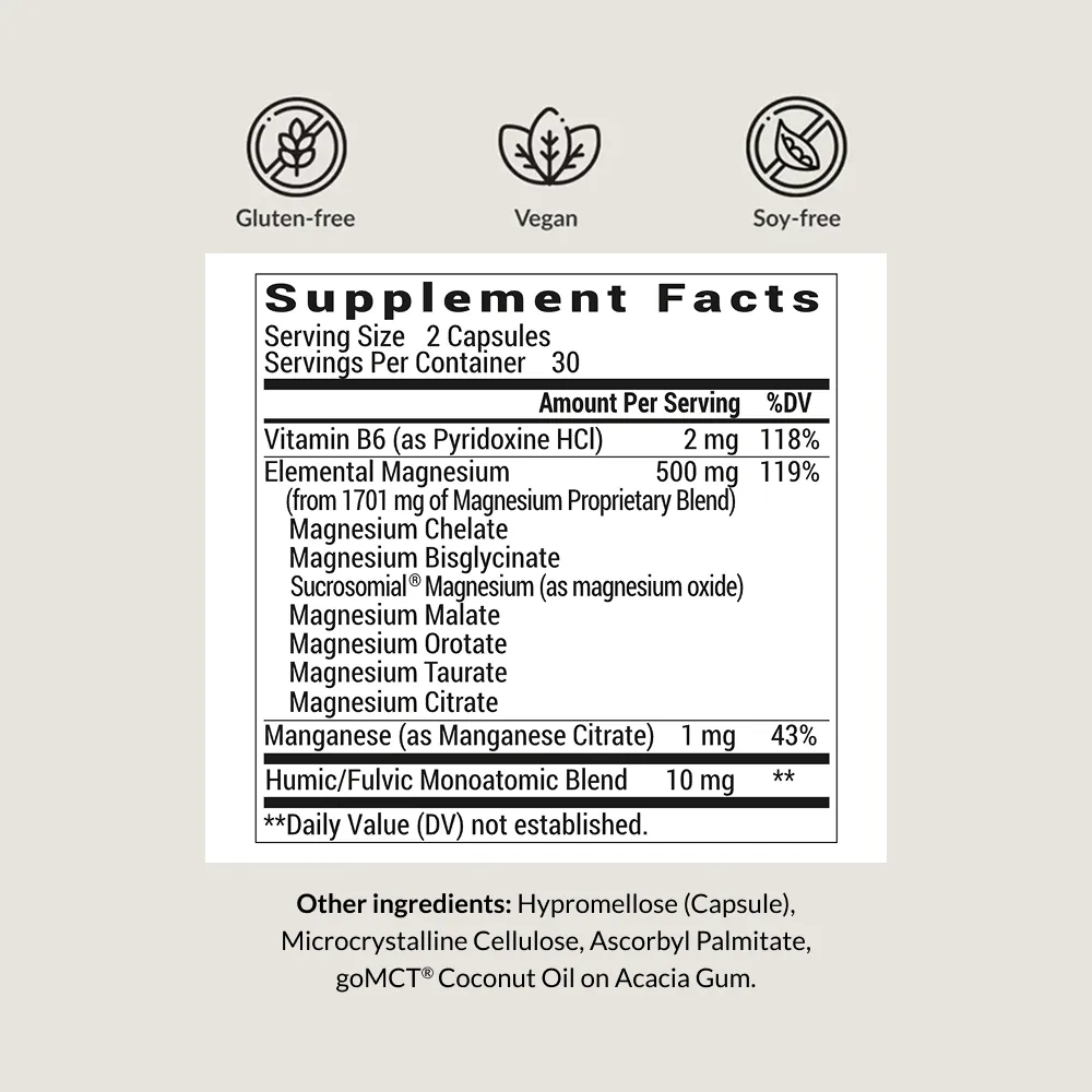magnesium breakthrough supplement facts