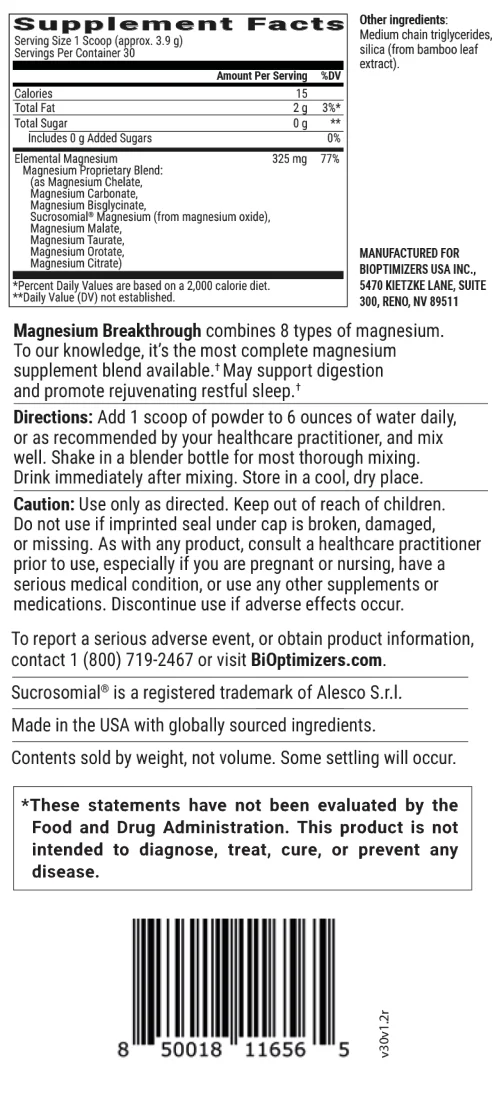 MAGNESIUM BREAKTHROUGH