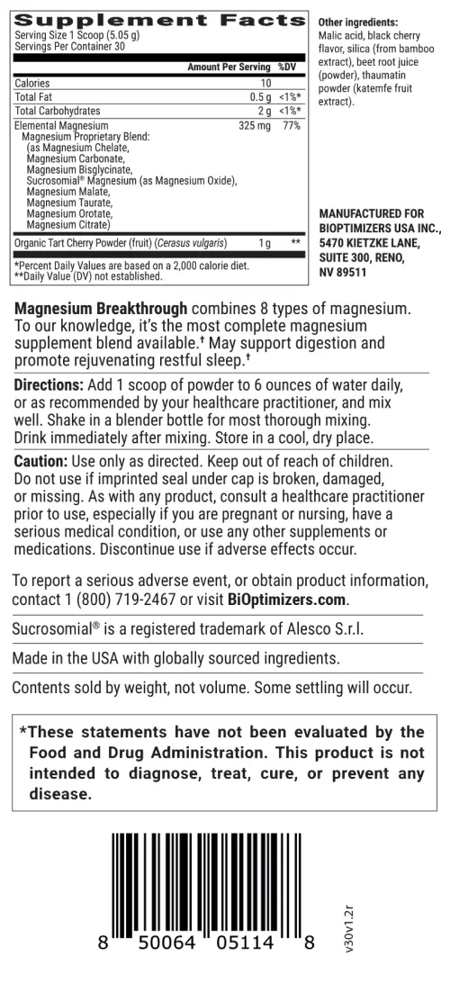 MAGNESIUM BREAKTHROUGH DRINK