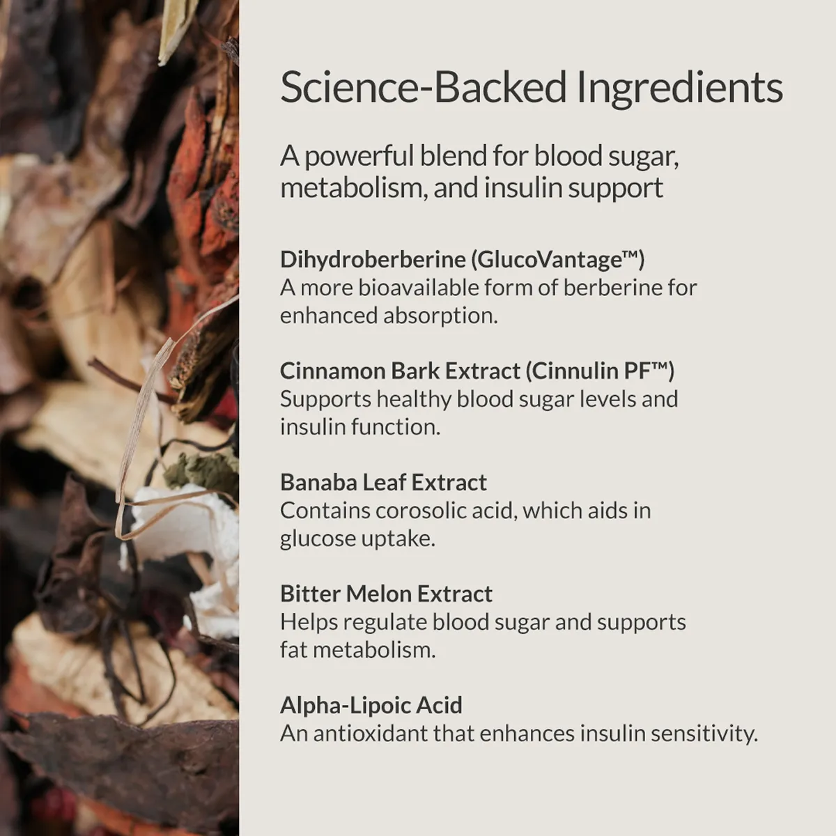BERBERINE BREAKTHROUGH Ingredients