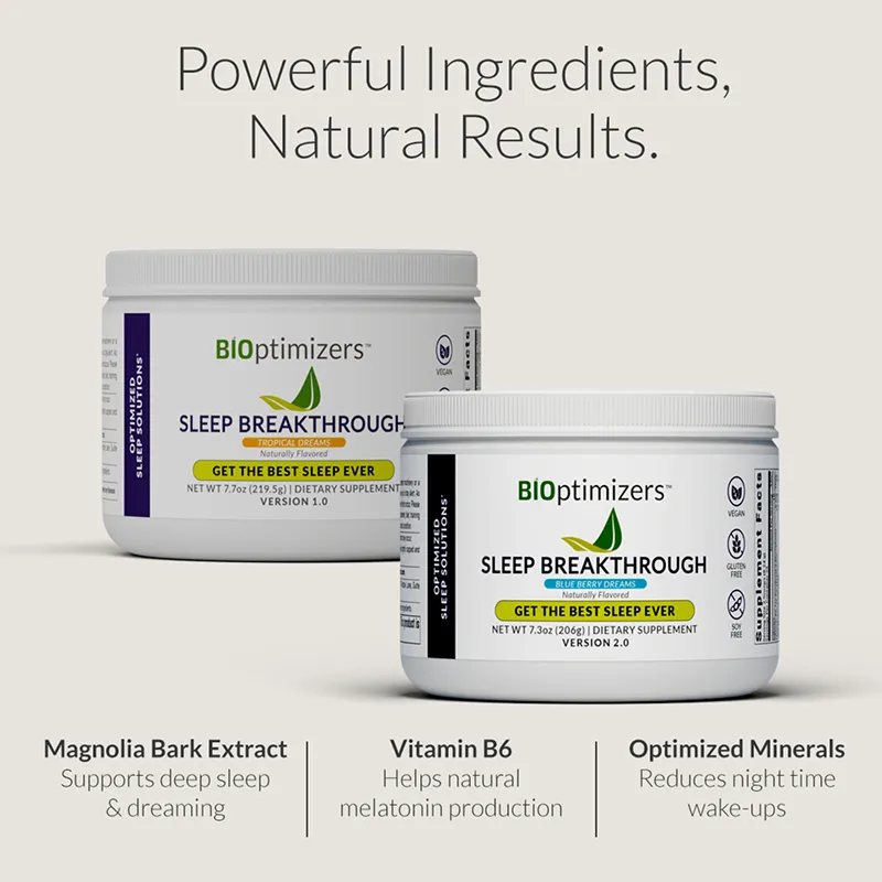 SLEEP BREAKTHROUGH DRINK Ingredients