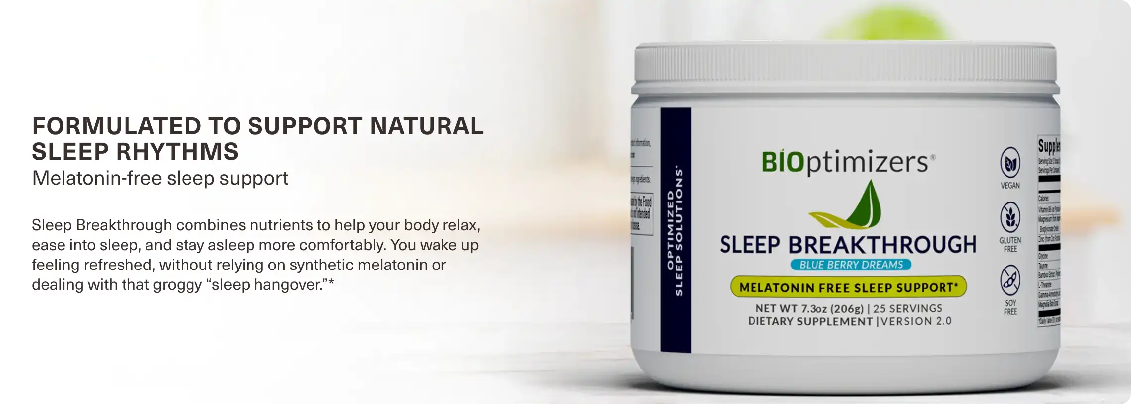 sleep breakthrough drink formulated
