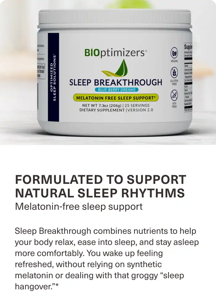 sleep breakthrough drink formulated