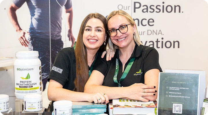 Two BIOptimizers team members smiling