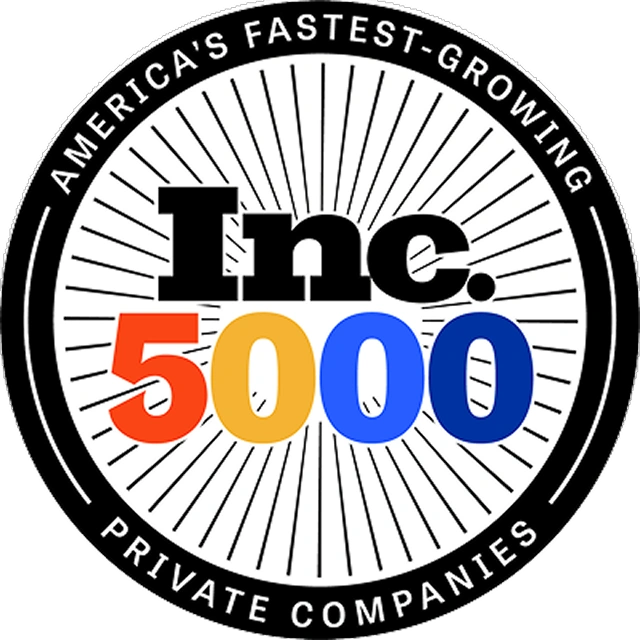 Inc. 5000 badge — America's fastest-growing private companies. We made the list.