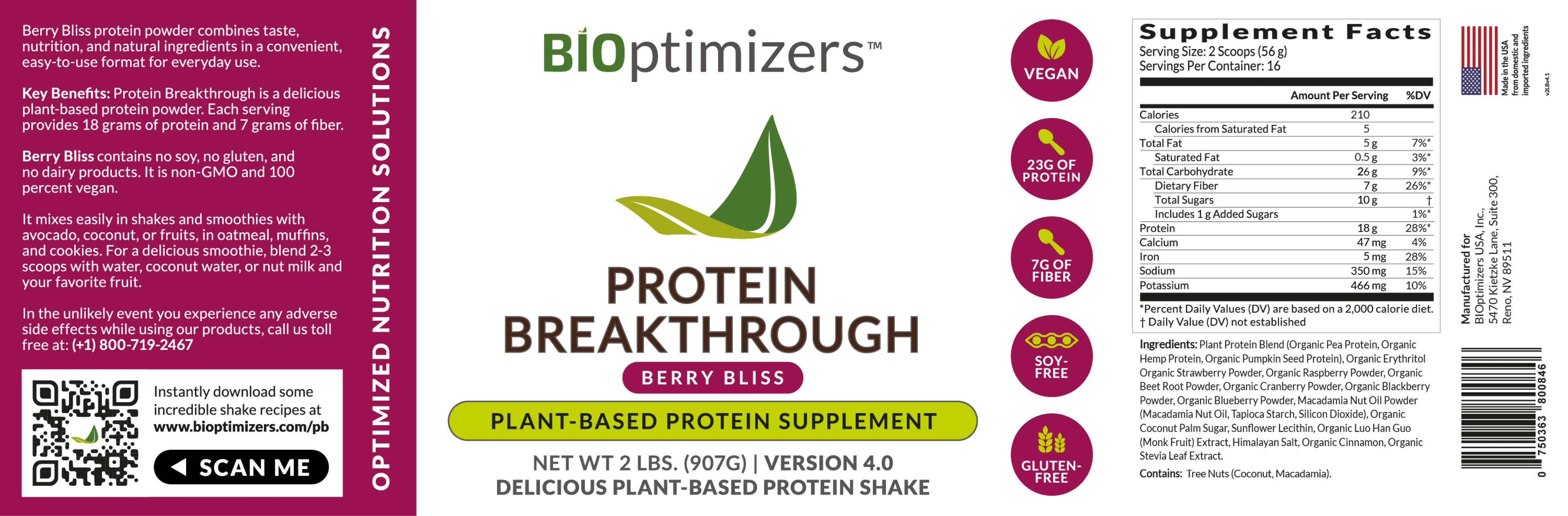 PROTEIN BREAKTHROUGH