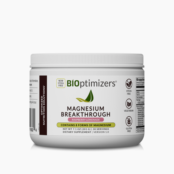 MAGNESIUM BREAKTHROUGH DRINK - Raspberry Lemonade (30 Servings) - 1 Jar - One Time Supply