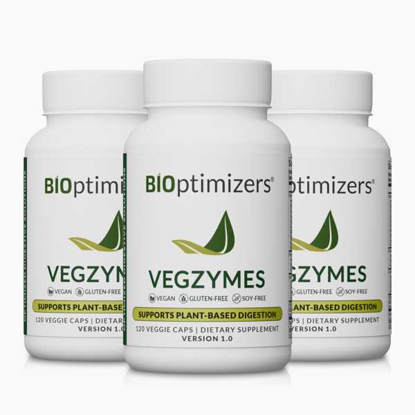 VEGZYMES (120 caps) - 3 Bottles - One Time Supply