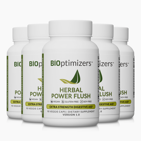 HERBAL POWER FLUSH (90 caps) - 5 Bottles - One Time Supply